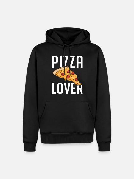 Snack Pizzalove Pizza Lover Gift - Men’s Premium Organic Hoodie - black