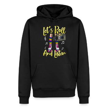 Inline Skater - Männer Premium Bio Hoodie - Schwarz - Vorne - Nico (187cm)