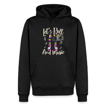 Patins à roulettes Patineurs à roues alignées Patins à roues alignées - Sweat à capuche Premium bio Homme - noir - Devant - Nico (187cm)
