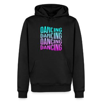 Tanzen - Männer Premium Bio Hoodie - Schwarz - Vorne - Nico (187cm)