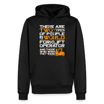 Certified Forklift Truck Operator - Männer Premium Bio Hoodie - Schwarz - Vorne - Nico (187cm)