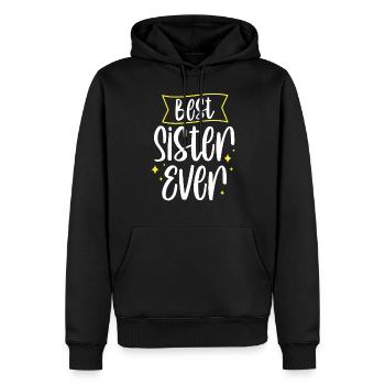 Meilleure sœur de tous les temps Sœurs amies - Sweat à capuche Premium bio Homme - noir - Devant - Nico (187cm)