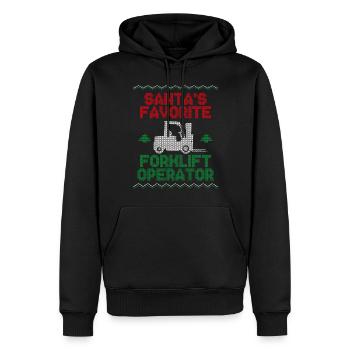 Certified Forklift Truck Operator - Männer Premium Bio Hoodie - Schwarz - Vorne - Nico (187cm)