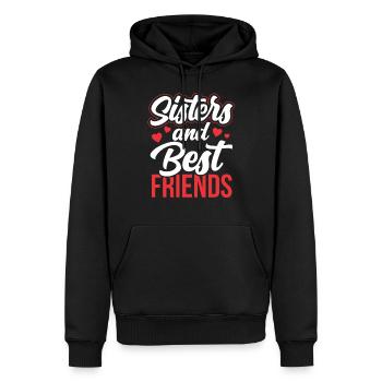 Équipe Sœurs et Meilleures Amies Sister Freund - Sweat à capuche Premium bio Homme - noir - Devant - Nico (187cm)