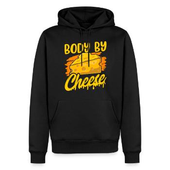 Körper Von Käse Sprüche Liebe Liebhaber Süß - Männer Premium Bio Hoodie - Schwarz - Vorne - Nico (187cm)