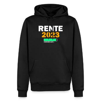Rente 2023 Countdown Renteneintritt Ruhestand - Männer Premium Bio Hoodie - Schwarz - Vorne - Nico (187cm)