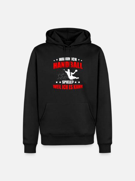 Handballspiel Handballerin Handball für einen - Männer Premium Bio Hoodie - Schwarz