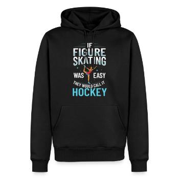 Eiskunstlauf Eisläufer Schlittschuhe Eislaufen - Männer Premium Bio Hoodie - Schwarz - Vorne - Nico (187cm)