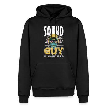 Sound Guy Like normal Guy But Cooler Tontechniker - Männer Premium Bio Hoodie - Schwarz - Vorne - Nico (187cm)