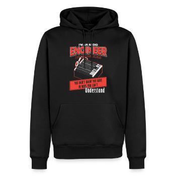 Audio Engineer Solve Problem Tontechniker - Männer Premium Bio Hoodie - Schwarz - Vorne - Nico (187cm)
