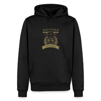 Cadeaux 44e anniversaire Vintage Brother - Sweat à capuche Premium bio Homme - noir - Devant - Nico (187cm)