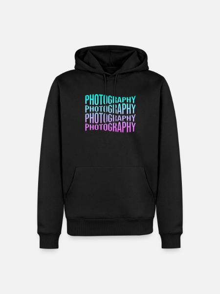 Photography - Men’s Premium Organic Hoodie - black