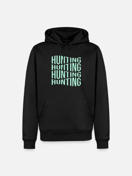 Hunt - Men’s Premium Organic Hoodie - black
