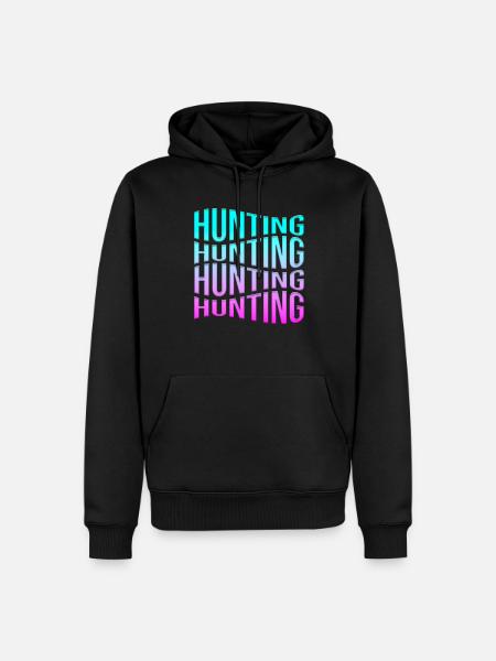 Hunt - Men’s Premium Organic Hoodie - black