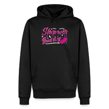 Sleepover Freunde Party Übernachtung Übernachten - Männer Premium Bio Hoodie - Schwarz - Vorne - Nico (187cm)