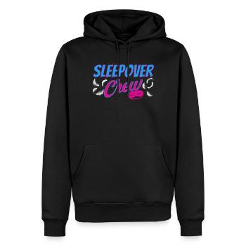 Soirée pyjama de l’équipe pour la nuit - Sweat à capuche Premium bio Homme - noir - Devant - Nico (187cm)