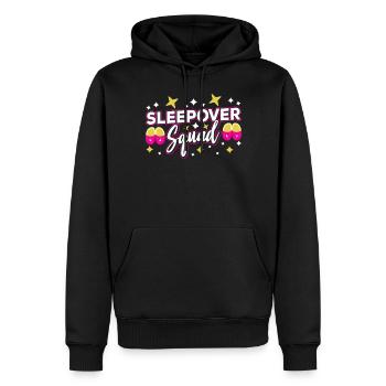 Übernachtungsgruppe Übernachtung Übernachten Süß - Männer Premium Bio Hoodie - Schwarz - Vorne - Nico (187cm)