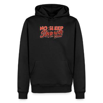 Pas de sommeil pour une nuit - Sweat à capuche Premium bio Homme - noir - Devant - Nico (187cm)