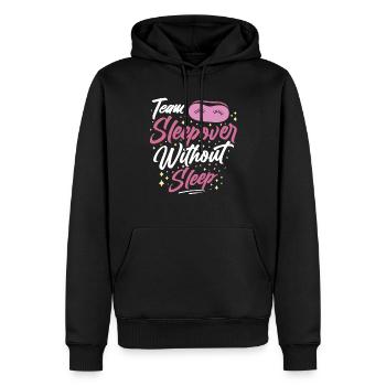Soirée pyjama d’équipe sans sommeil Sweet Party Stay - Sweat à capuche Premium bio Homme - noir - Devant - Nico (187cm)
