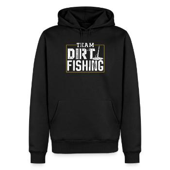 Équipe Dirt Fishing Détection de métaux Détection de métaux - Sweat à capuche Premium bio Homme - noir - Devant - Nico (187cm)