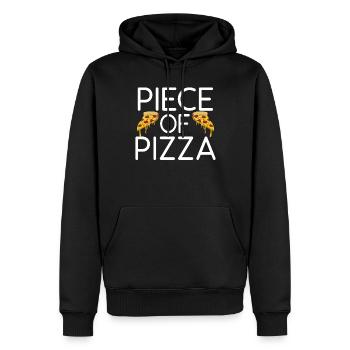 Snack Pizzalove Pizza Lover Cadeau - Sweat à capuche Premium bio Homme - noir - Devant - Nico (187cm)
