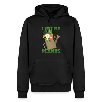 Pflanzen Gießen - Männer Premium Bio Hoodie - Schwarz - Vorne - Nico (187cm)