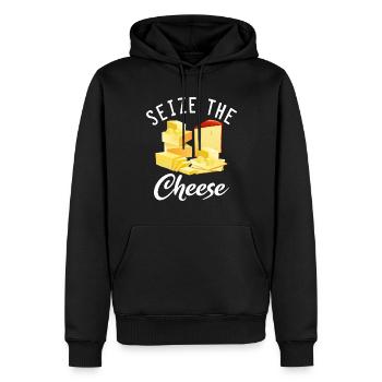 Snack Käse Liebhaber Käse Geschenk - Männer Premium Bio Hoodie - Schwarz - Vorne - Nico (187cm)