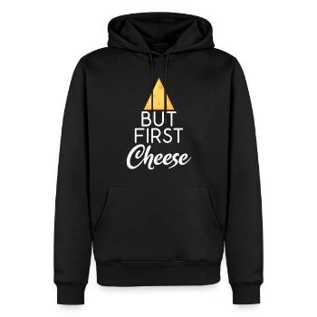 Snack Käse Liebhaber Käse Geschenk - Männer Premium Bio Hoodie - Schwarz - Vorne - Nico (187cm)