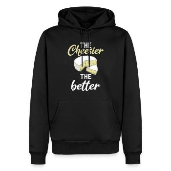 Snack Käse Liebhaber Käse Geschenk - Männer Premium Bio Hoodie - Schwarz - Vorne - Nico (187cm)