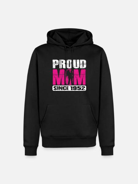 Proud Mom Since 1952 - Men’s Premium Organic Hoodie - black