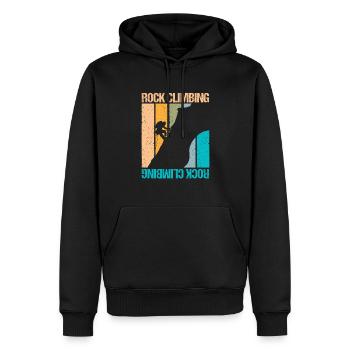 Rock Climbing - Männer Premium Bio Hoodie - Schwarz - Vorne - Nico (187cm)