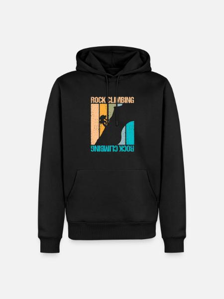 Rock Climbing - Männer Premium Bio Hoodie - Schwarz