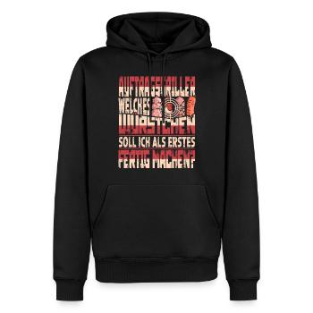Auftragsgriller Grillen Barbecue Bbq Grillmeister - Männer Premium Bio Hoodie - Schwarz - Vorne - Nico (187cm)