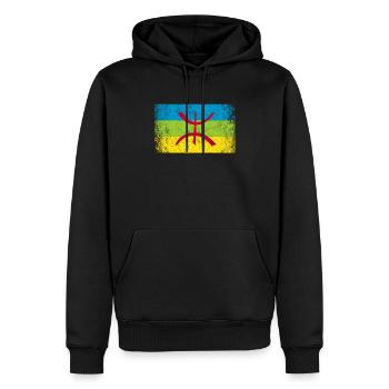 kabyle amazigh flag berber, africa kabyle - Männer Premium Bio Hoodie - Schwarz - Vorne - Nico (187cm)