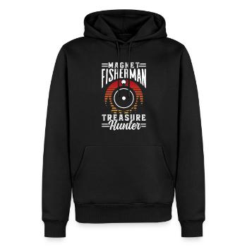 Magnetfischer Schatzsucher Magnet Magnetfischen - Männer Premium Bio Hoodie - Schwarz - Vorne - Nico (187cm)