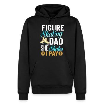 Eiskunstlauf Eisläufer Schlittschuhe Eislaufen - Männer Premium Bio Hoodie - Schwarz - Vorne - Nico (187cm)