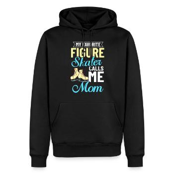 Eiskunstlauf Eisläufer Schlittschuhe Eislaufen - Männer Premium Bio Hoodie - Schwarz - Vorne - Nico (187cm)