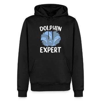 Expert Dauphin Dauphin Dauphin Amoureux des Dauphins - Sweat à capuche Premium bio Homme - noir - Devant - Nico (187cm)