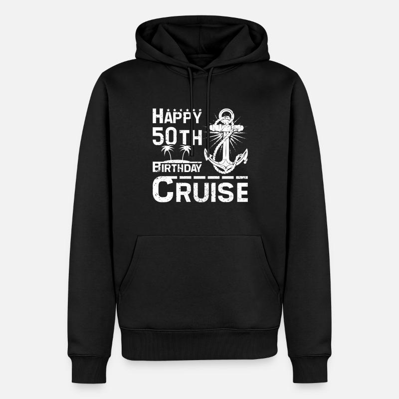 Bonne croisière 50e anniversaire - Sweat à capuche Premium bio Homme - noir