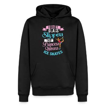 Eiskunstlauf Eisläufer Schlittschuhe Eislaufen - Männer Premium Bio Hoodie - Schwarz - Vorne - Nico (187cm)