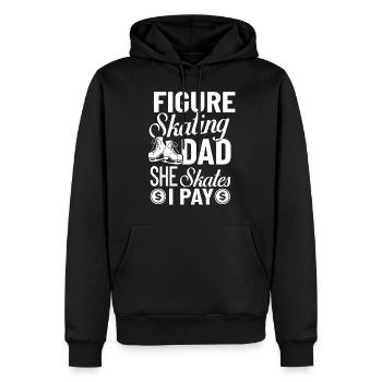 Eiskunstlauf Eisläufer Schlittschuhe Eislaufen - Männer Premium Bio Hoodie - Schwarz - Vorne - Nico (187cm)