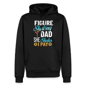 Eiskunstlauf Eisläufer Schlittschuhe Eislaufen - Männer Premium Bio Hoodie - Schwarz - Vorne - Nico (187cm)