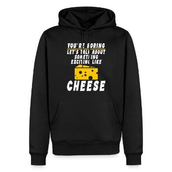 Snack Käse Liebhaber Käse Geschenk - Männer Premium Bio Hoodie - Schwarz - Vorne - Nico (187cm)