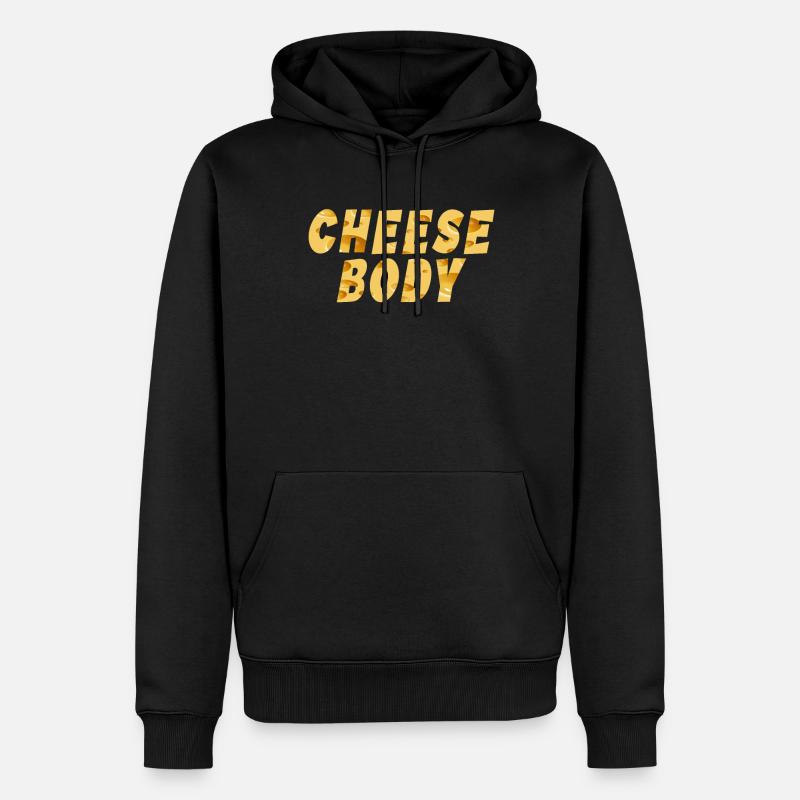 Snack Cheese Lover Cheese Gift - Sweat à capuche Premium bio Homme - noir