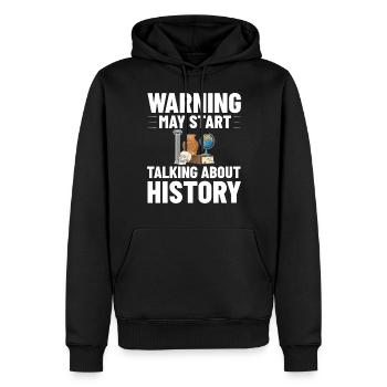 Geschichte Lehrer Lektion Professor Historiker - Männer Premium Bio Hoodie - Schwarz - Vorne - Nico (187cm)