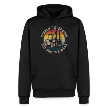 Certified Forklift Truck Operator - Männer Premium Bio Hoodie - Schwarz - Vorne - Nico (187cm)