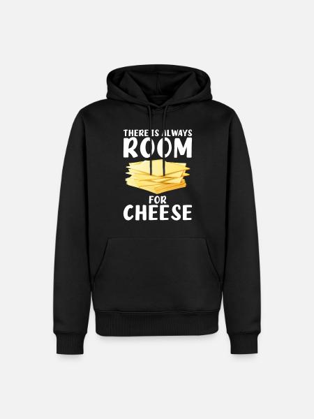 Snack Cheese Lover Cheese Gift - Men’s Premium Organic Hoodie - black