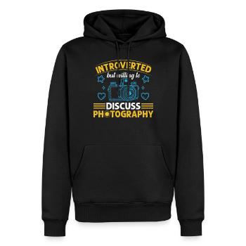 Photography Camera Photographer Funny Photography - Männer Premium Bio Hoodie - Schwarz - Vorne - Nico (187cm)