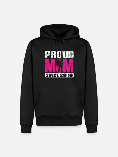 Proud Mom Since 2016 - Men’s Premium Organic Hoodie - black