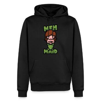 Meh! Meerjungfrau, Seejungfrau, Nixe, Sirene - Männer Premium Bio Hoodie - Schwarz - Vorne - Nico (187cm)